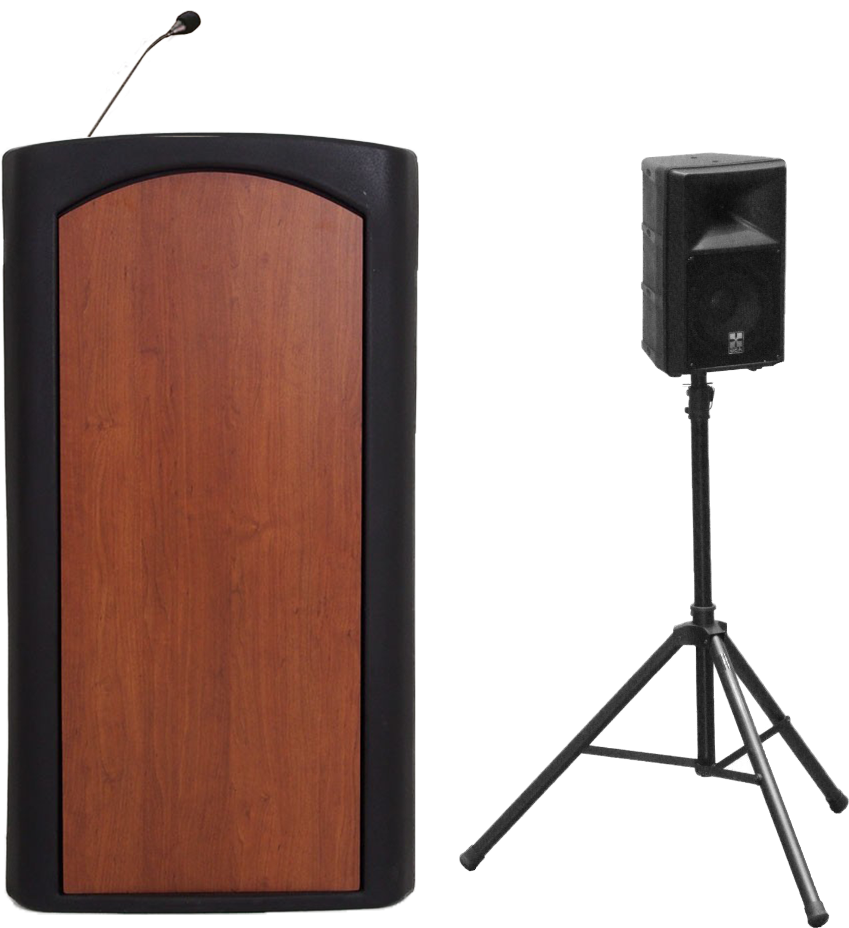 Presenter Lecterns And Podiums With External Speaker - Accent Table Top Podium Lectern, Beige Granite - Dan (2034x2030), Png Download