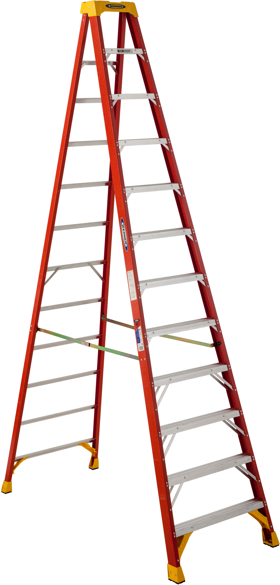 Werner Ladder Nxt1a10ca 10-ft Fiberglass 300-lb Type (960x2005), Png Download