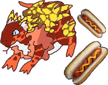 Hotdog Zpsz34h1cfx - Cartoon (400x307), Png Download