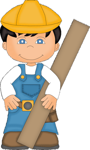 Boys Constructor Clip Art Pictures, Construction Worker, - Boy Constructor Clipart (299x500), Png Download