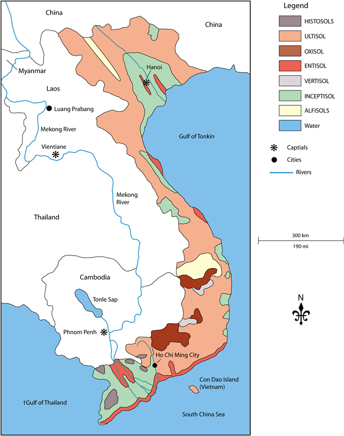 A Soil Map Of Vietnam - Củ Chi Tunnels (903x885), Png Download