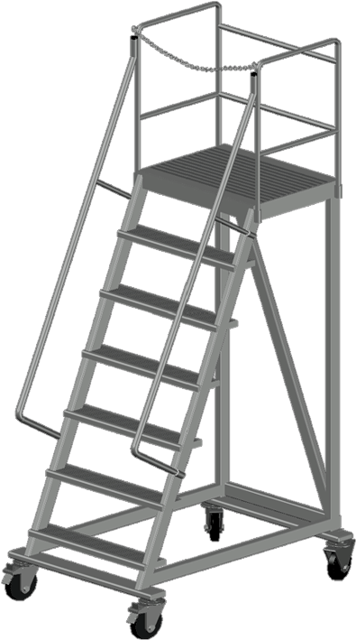 Rolling Staircase Ladder - Salem (600x780), Png Download