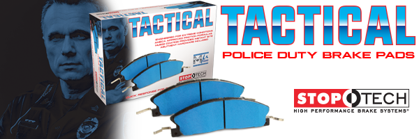 All New Tactical Police Duty Brake Pads By Stoptech - 2007-2007 Gmc Sierra 2500 Hd Classic Wt All Stoptech (600x200), Png Download