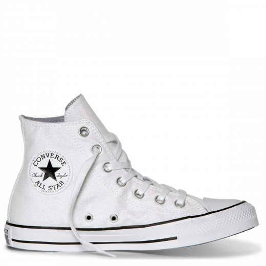 Chuck Taylor All Star Precious Metals High Top White - Converse (520x520), Png Download