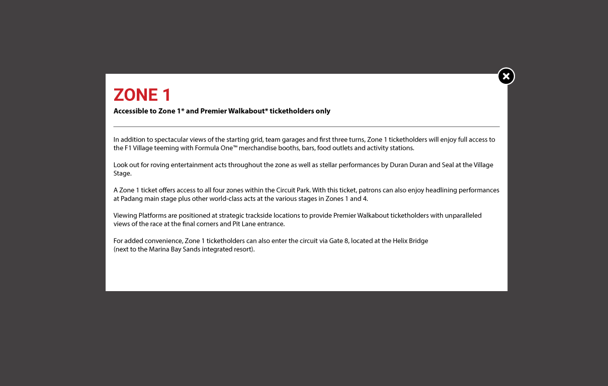 Food & Beverage - F1 Gate 8 Helix Bridge (1209x769), Png Download