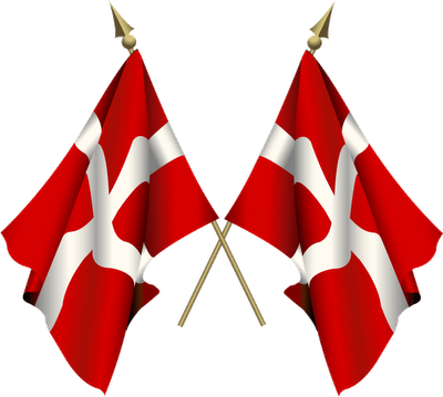 The Danish Flag Danish Flag, The Danish, Copenhagen - Danske Flag Png (400x359), Png Download