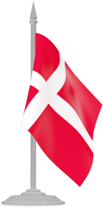 Denmark Flag Image - Costa Rica Flag Pole (640x480), Png Download