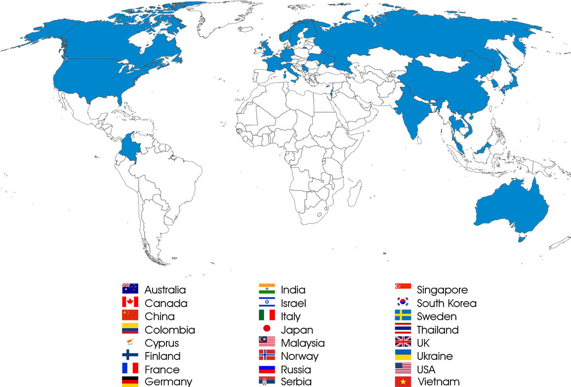 Some Of Our Clients - Apple Pay Availability Map (1217x842), Png Download
