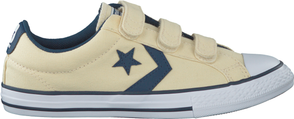 White Converse Sneakers Star Player 3v Ox Kids Number - Converse Star Player 3v Ox - Sneakers - Naturweiß (600x600), Png Download
