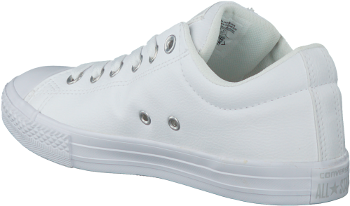 White Converse Sneakers Chuck Taylor All Star Street - Низкие Белые Кеды Конверсы (500x500), Png Download