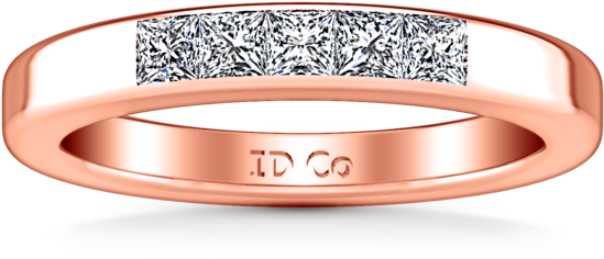 Diamond Wedding Band Abelia - Bangle (600x600), Png Download