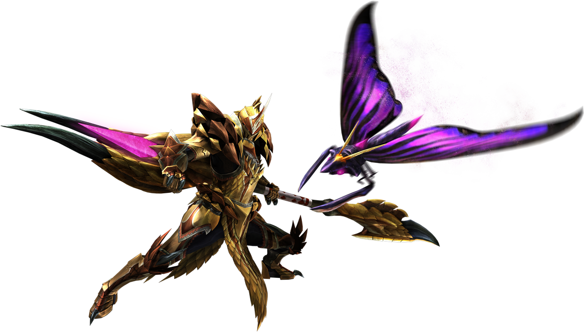 Png - Monster Hunter Armor And Weapon (1176x668), Png Download