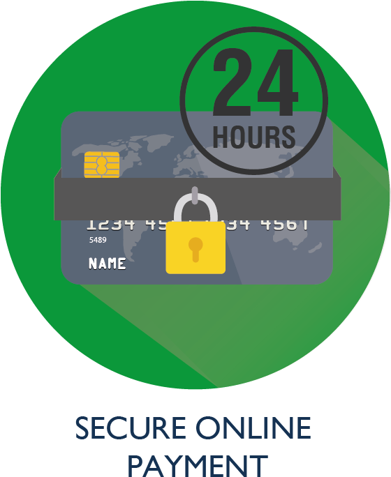 Secure Payment 24hours V1 (559x695), Png Download