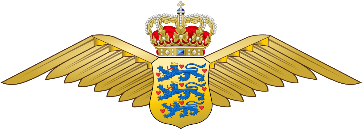 Danish Air Force Logo (1200x487), Png Download