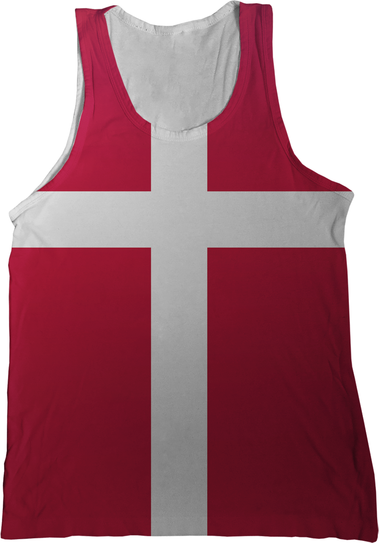 Denmark Flag Tank Top - Flag Of Latvia (1296x1786), Png Download