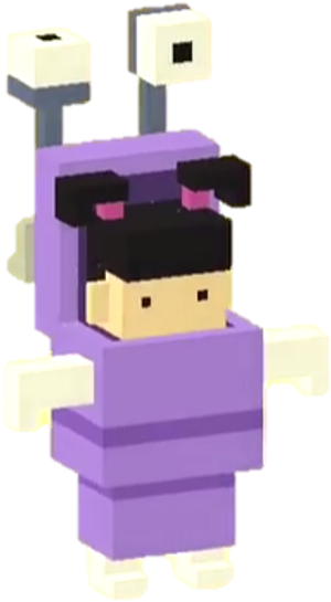 Boo In Costume - Disney Crossy Road Boo (337x589), Png Download