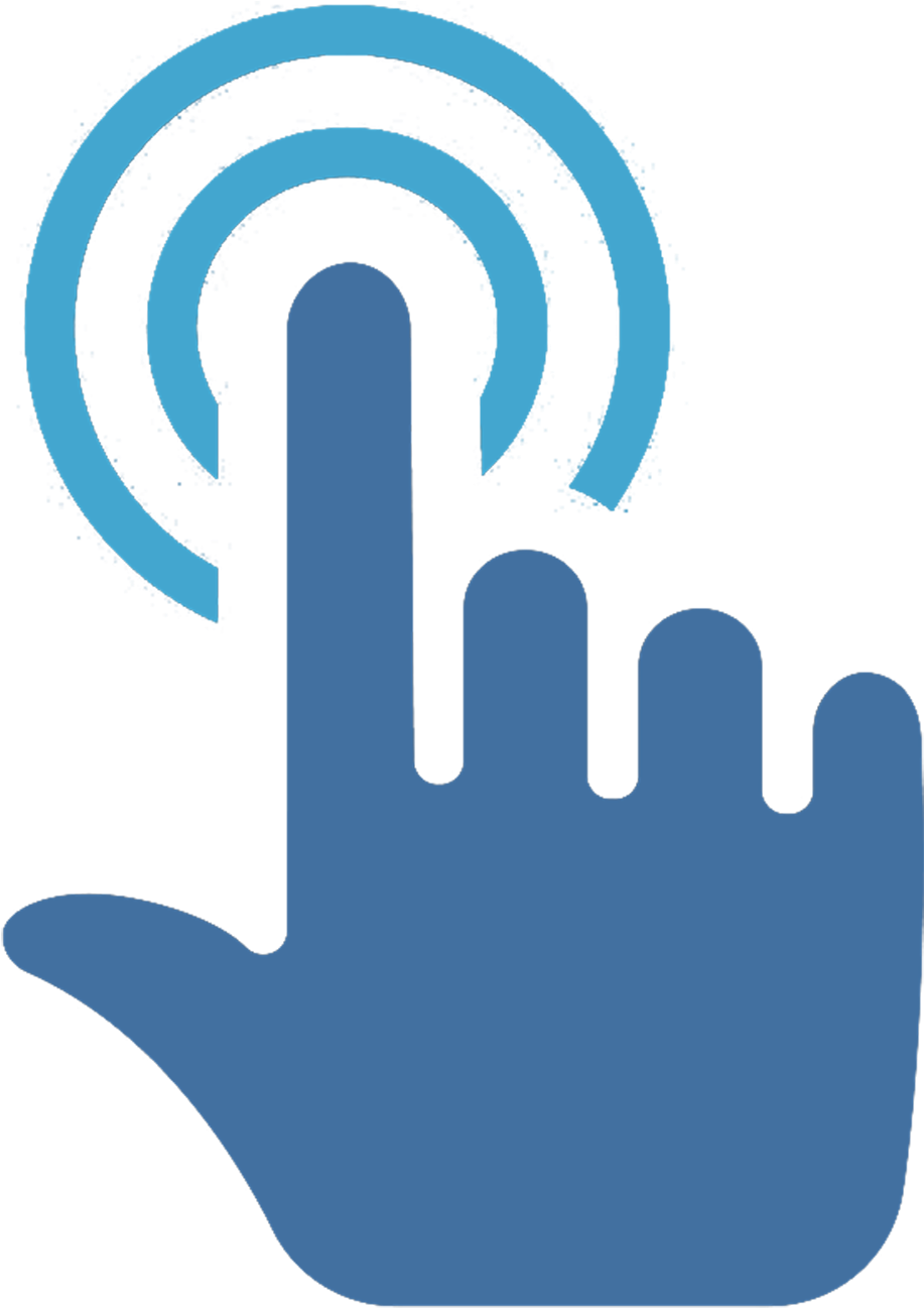 Finger Touch Virtual Screen Isolated Stock Photo - Touch Screen Logo Png (1500x1500), Png Download