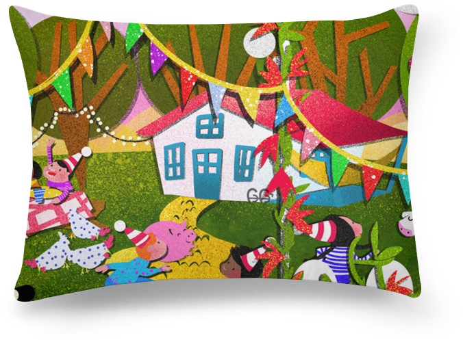 Almofada Retangular Fazendinha De Fefê Torquatona - Cushion (800x800), Png Download