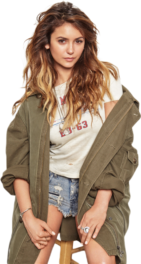 Nina Dobrev Photoshoot 2014 (480x896), Png Download