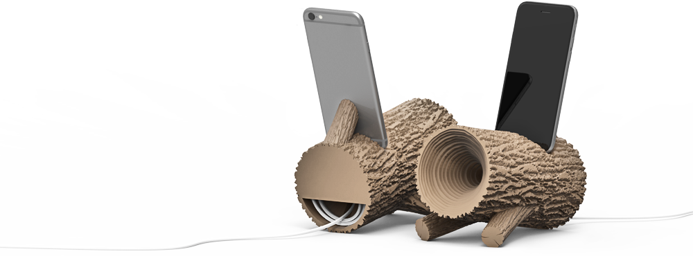 At Home, In The Park Or In The Woods, You Can Use This - 3d Print Phone Speaker Amplifier (1000x370), Png Download