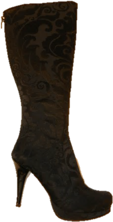 Knee-high Boot (390x519), Png Download