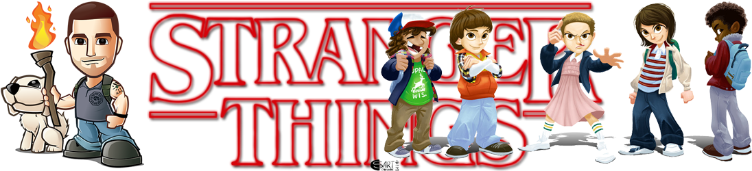 En Episodios Anteriores Logo - Stranger Things - 7" Series 01 Action Figure Assortment (1140x250), Png Download