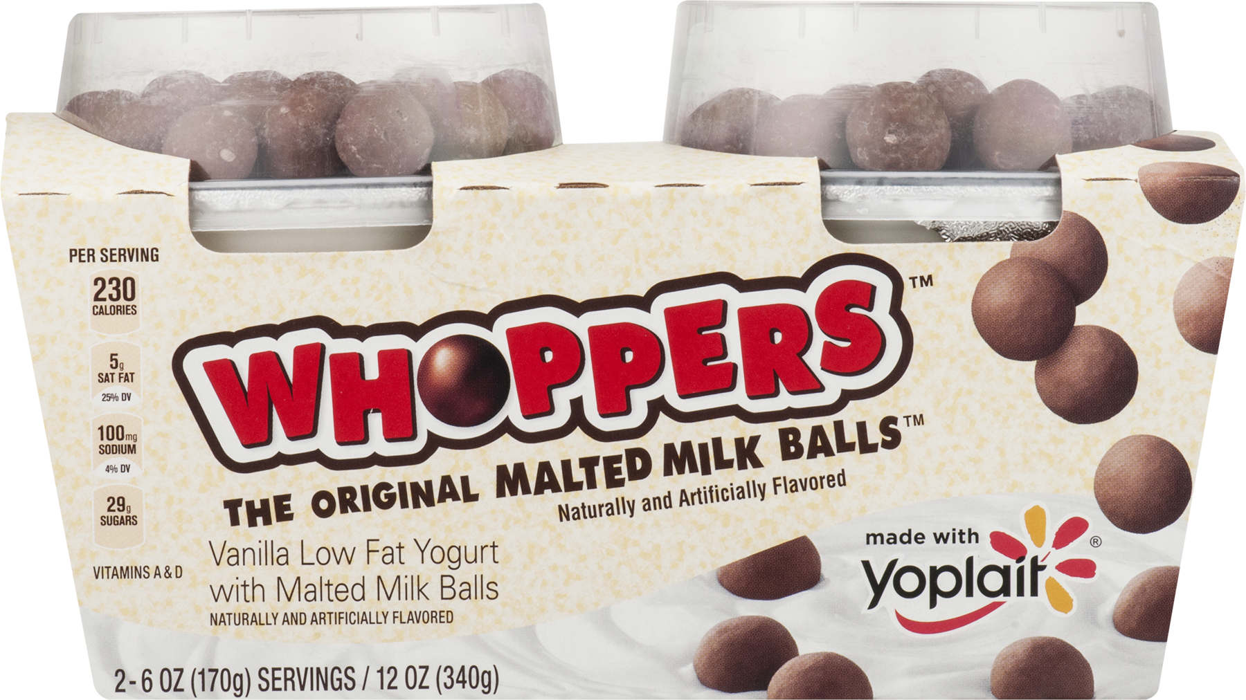 Download Yoplait Vanilla Low Fat Yogurt With Whoppers Malted