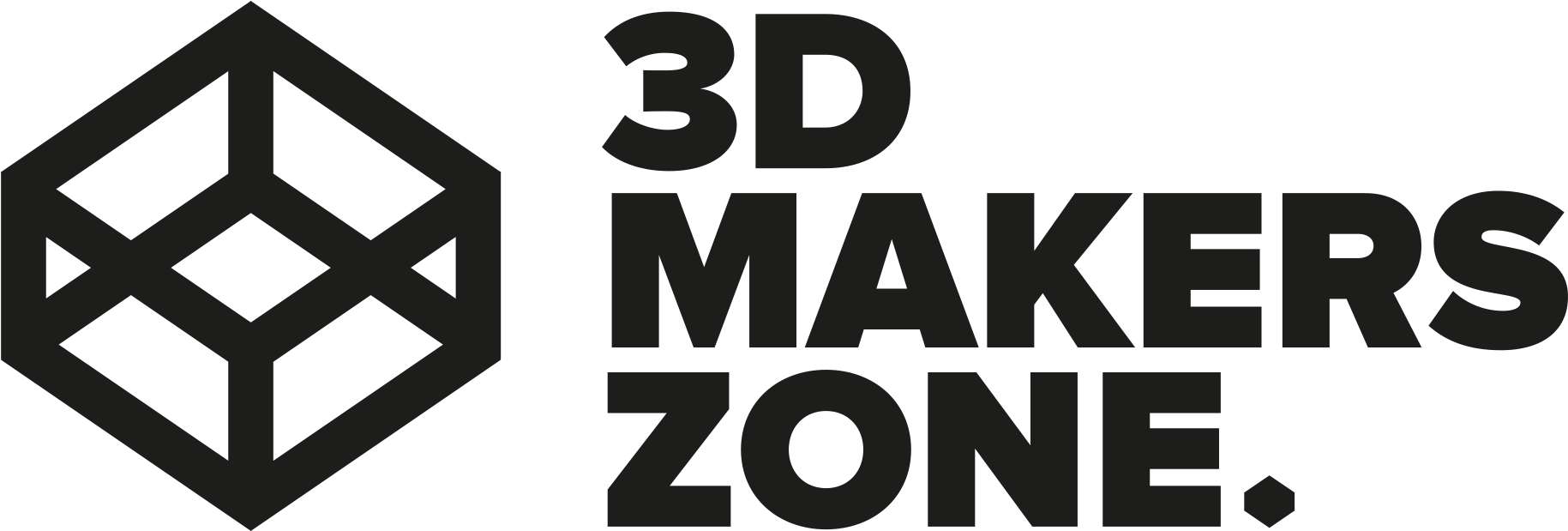 Innovate Without Risks Or Barriers - 3d Makers Zone Logo (2080x800), Png Download