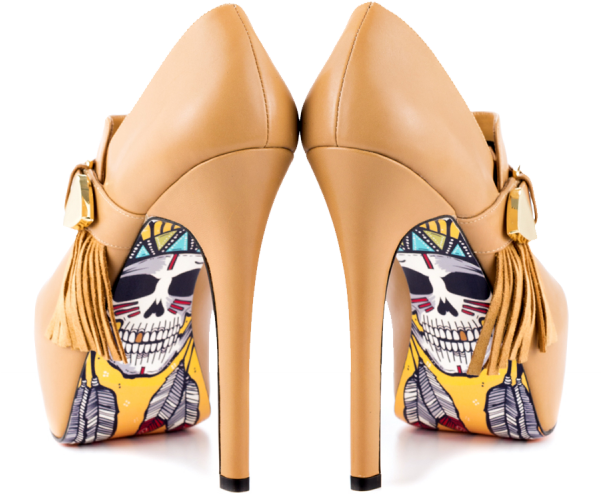 Khaki Fashion Boots Fringe Stiletto Heels Booties Us - Taylorsays Anisa Brown Pumps (600x600), Png Download