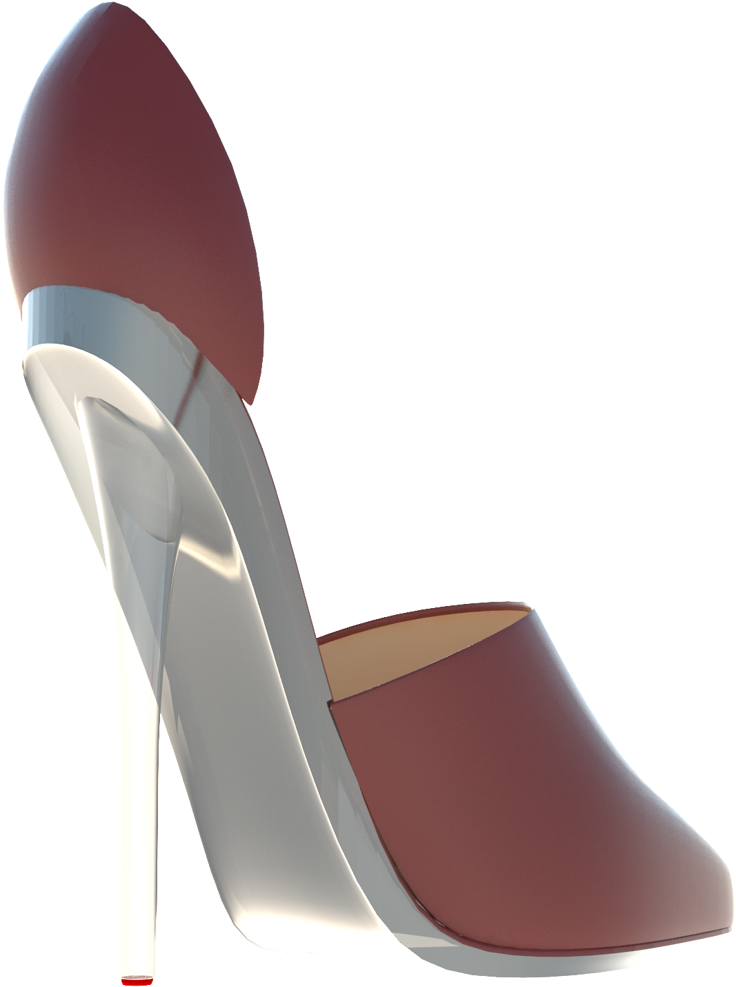 The Stiletto Condom Is A Soft Clear Plastic That Covers - Basic Pump (3840x2160), Png Download