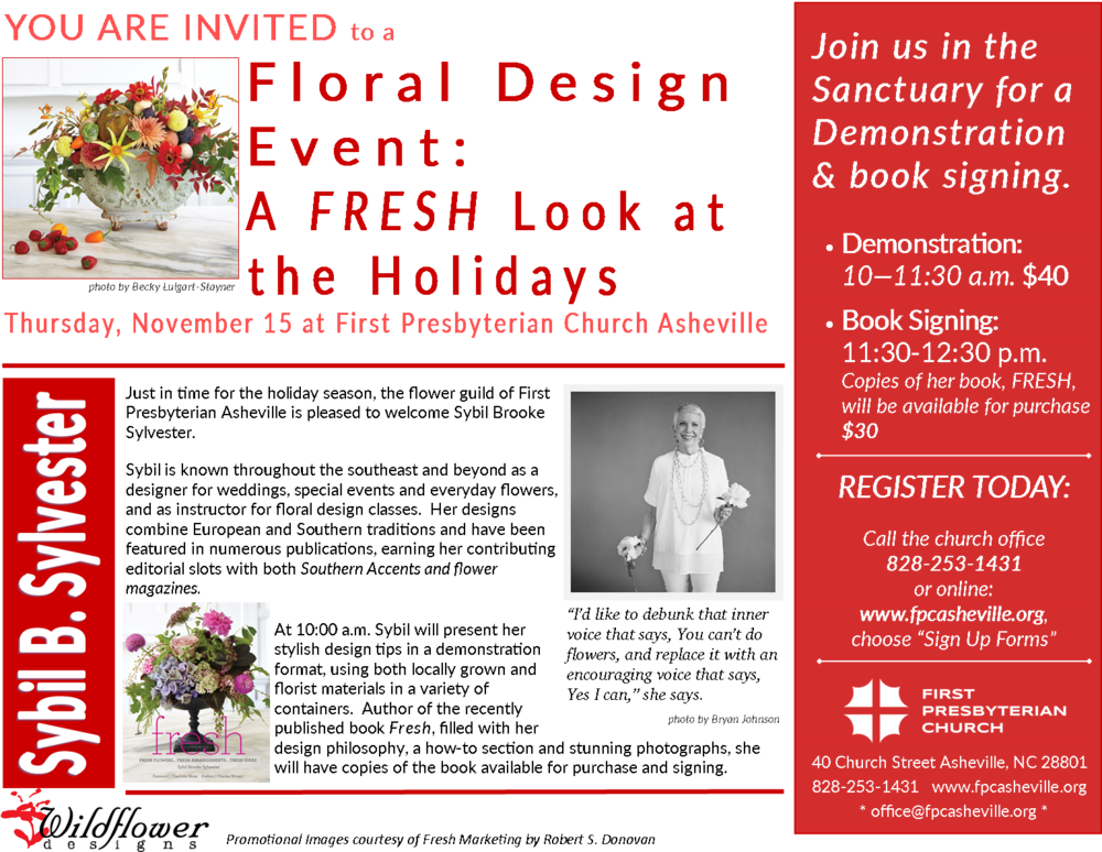 Floral Design Event 111518 - Fresh By Sybil Sylvester (1000x774), Png Download