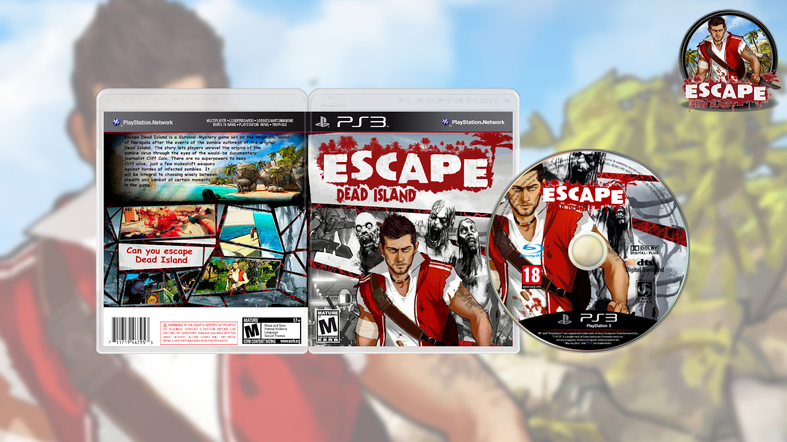 Escape Dead Island Usa/europe Ps3 Download - Deep Silver Escape Dead Island Pc (steam) (1600x900), Png Download
