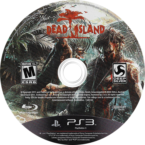 Dead Island Ps3 Disc - Dead Island Cover (500x500), Png Download