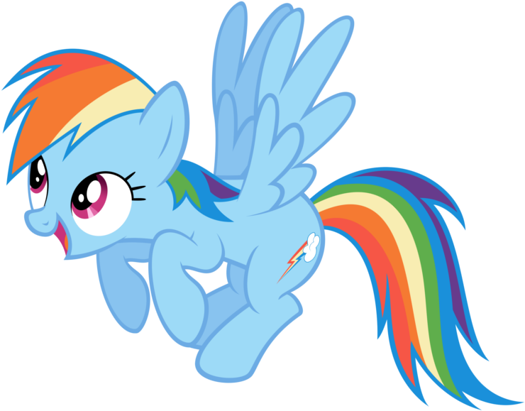 **tehtrollface Rolled A Random Image Posted In Comment - Friendship Is Magic Rainbow Dash (756x588), Png Download