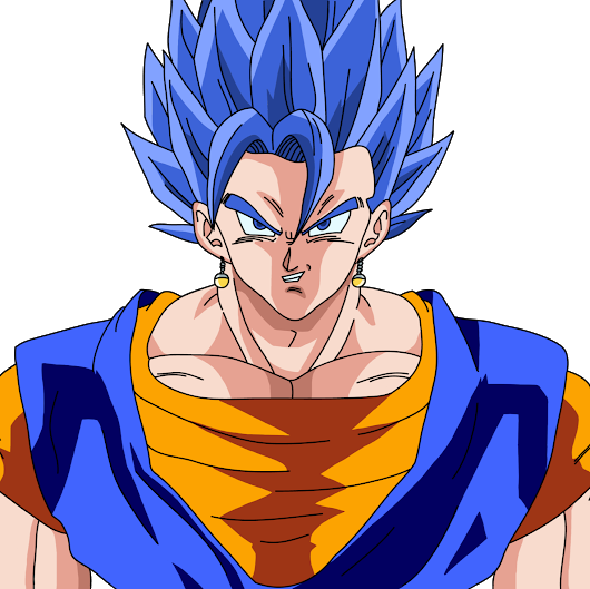 Photo - Dragon Ball Z Characters Blue Hair (530x529), Png Download