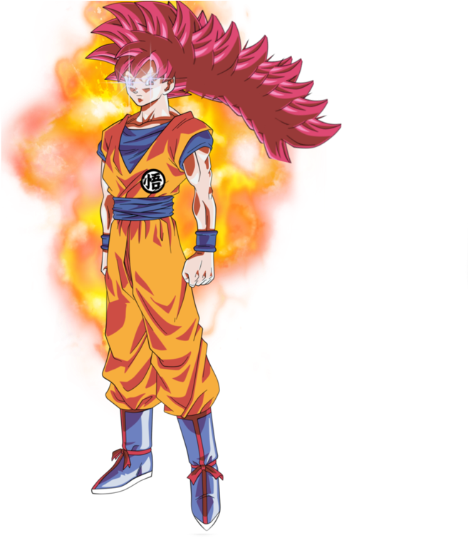 Goku Assj3 God - Goku Super Saiyan God3 (732x1091), Png Download