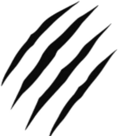 Claw Scratch Clipart Roblox - Tiger Claw Design - Free Transparent PNG