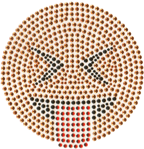 S102105 Emoji Face With Stuck Out Tongue And Eyes Closed - Magestick Records (500x484), Png Download