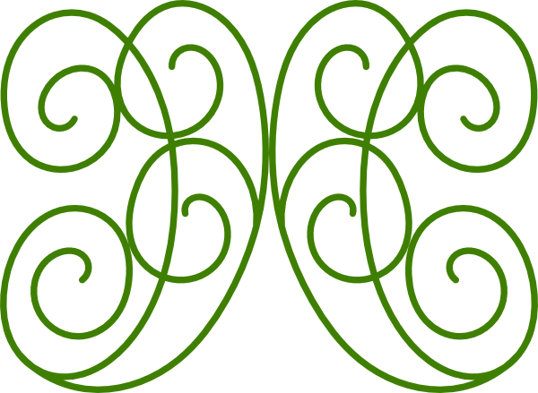 Green Swirls Microsoft Clipart - Green Swirls Clipart (600x439), Png Download