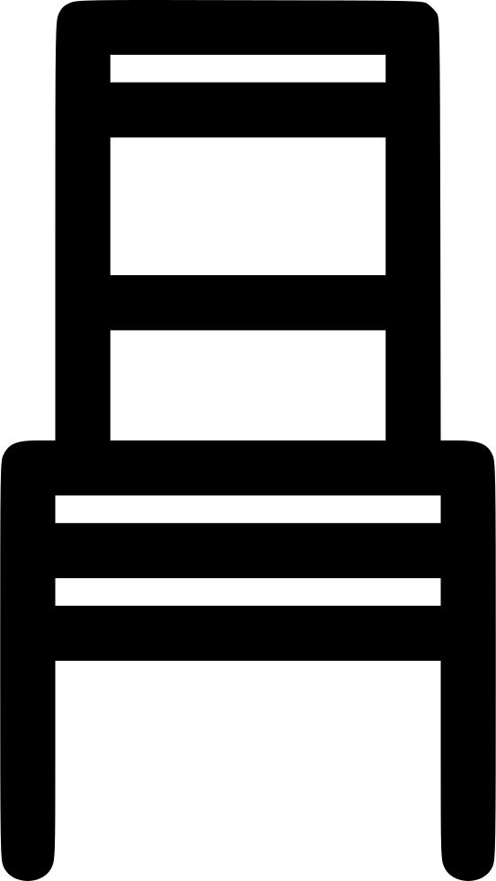 Paded Wooden Chair (552x980), Png Download