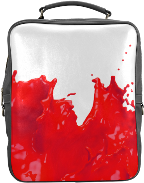 Glossy Red Paint Splash Square Backpack - Olive Green Paint Splatter (500x500), Png Download