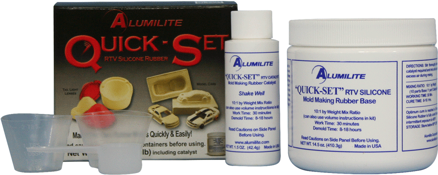 Quickset - - Alumilite Quick-set Mold Rubber Kit Mold-making Kit (1000x1000), Png Download