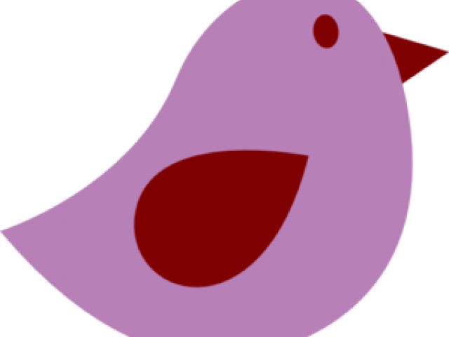 Purple Bird Clipart (640x480), Png Download