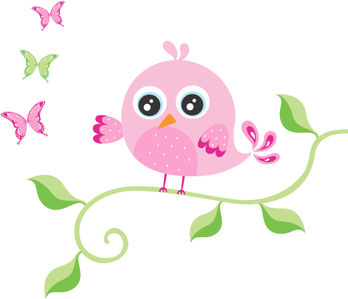 Schedule 2018-2019 Singing Bird - Borboleta Desenho Png (500x500), Png Download