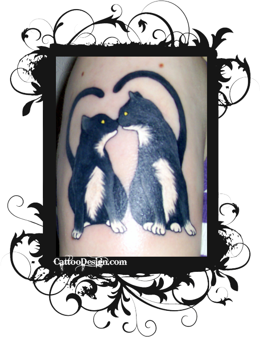 Like The Design, But I Would Either Use My Own Cats - Black Panther Cub Tattoo (515x690), Png Download