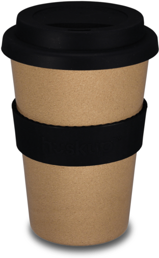 Black - Half Moon Bay Huskup Coffee Cup (350x515), Png Download