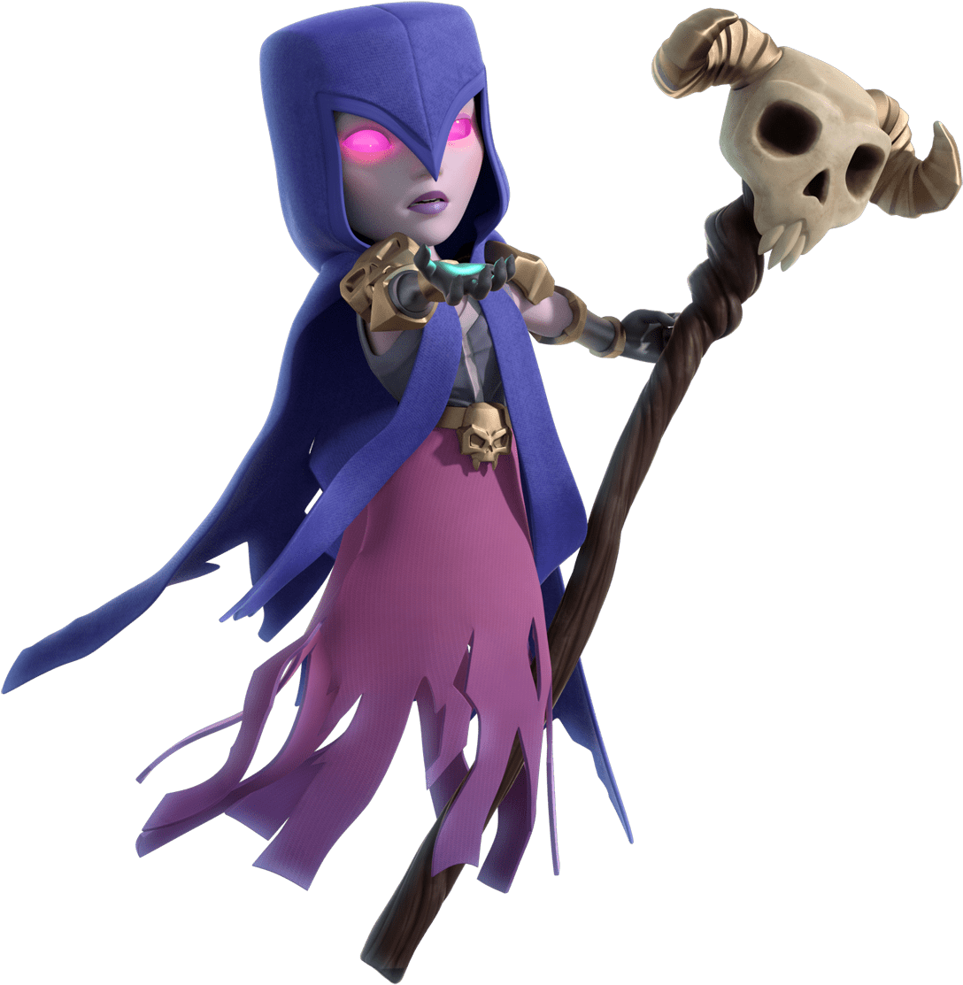 Witch Clash Royale Png (1140x1200), Png Download