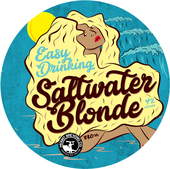 Saltwater Blonde - Brewery (593x589), Png Download