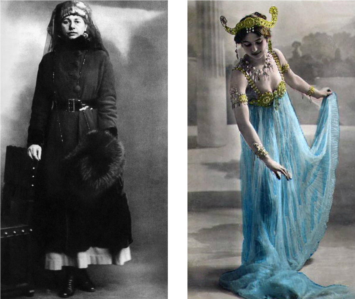 His Contacts With The European Aristocracy Who Understood - Mata Hari (1326x1140), Png Download
