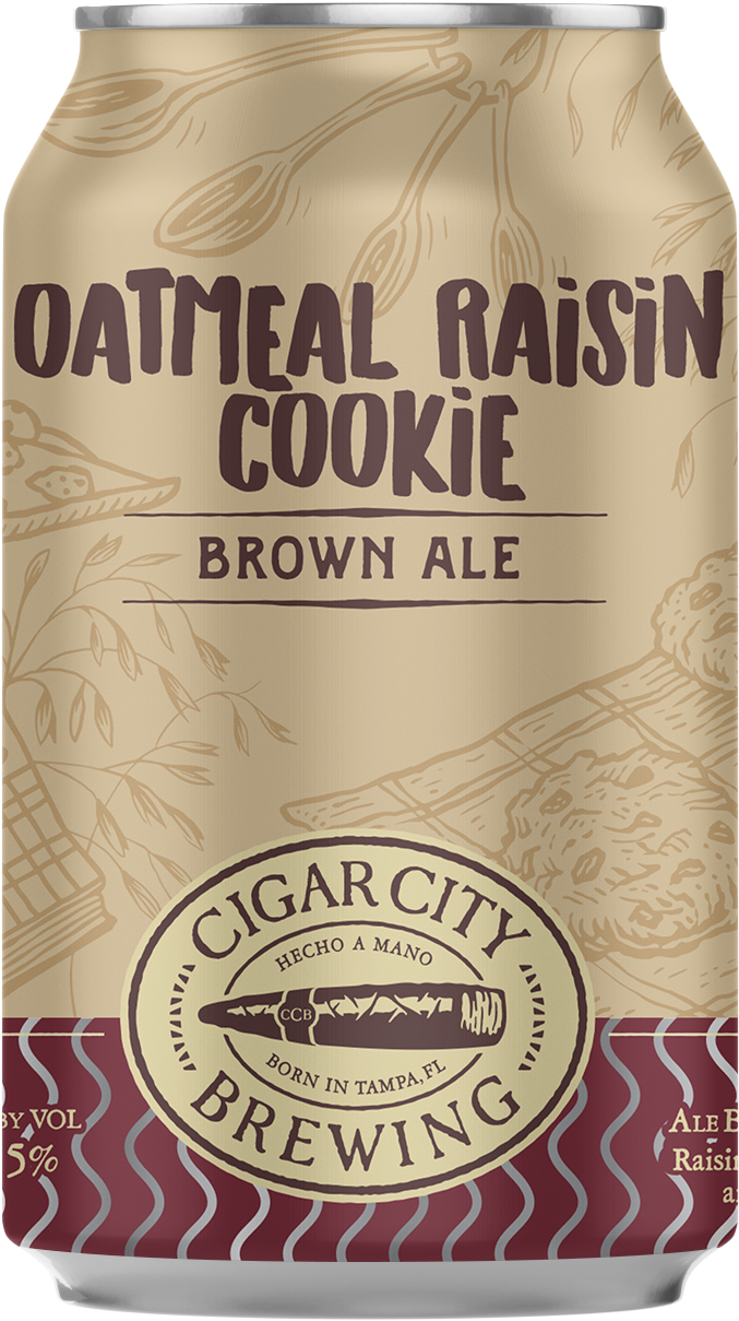 The Combination Of The Base Beer And The Additional - Cigar City Oatmeal Raisin Cookie Brown Ale (827x1324), Png Download